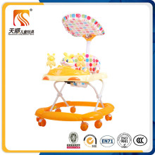 Wholesale Plastic Foldable Baby Walker with Canopy